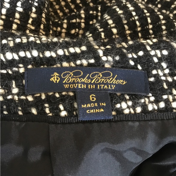 Brooks Brothers Wool Blend Woven Pencil Skirt - Picture 2 of 7